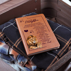 To My Daughter Your Crown – Leather Journal