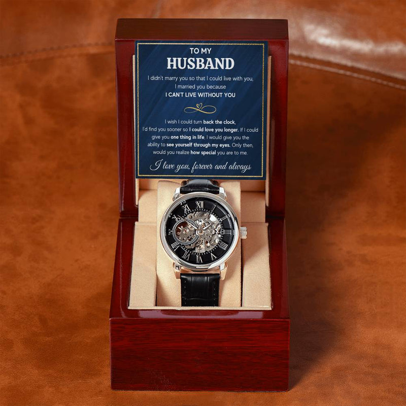 To My Husband Eyes – Openwork Watch